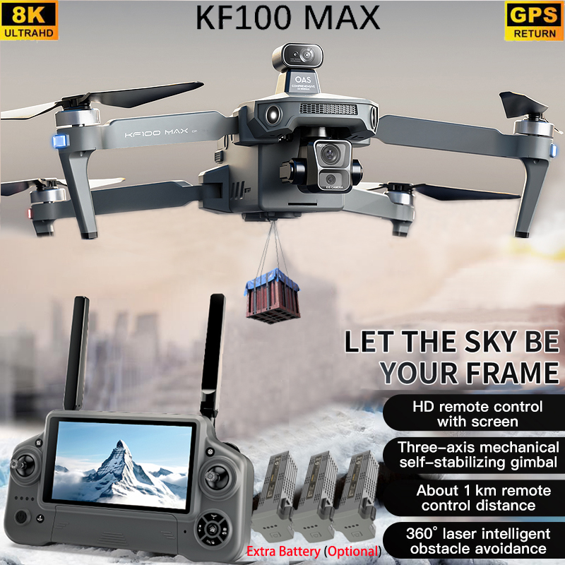 KF100 MAX GPS Drone 4K caméra  - Drone Gimbal Brushless avis et prix