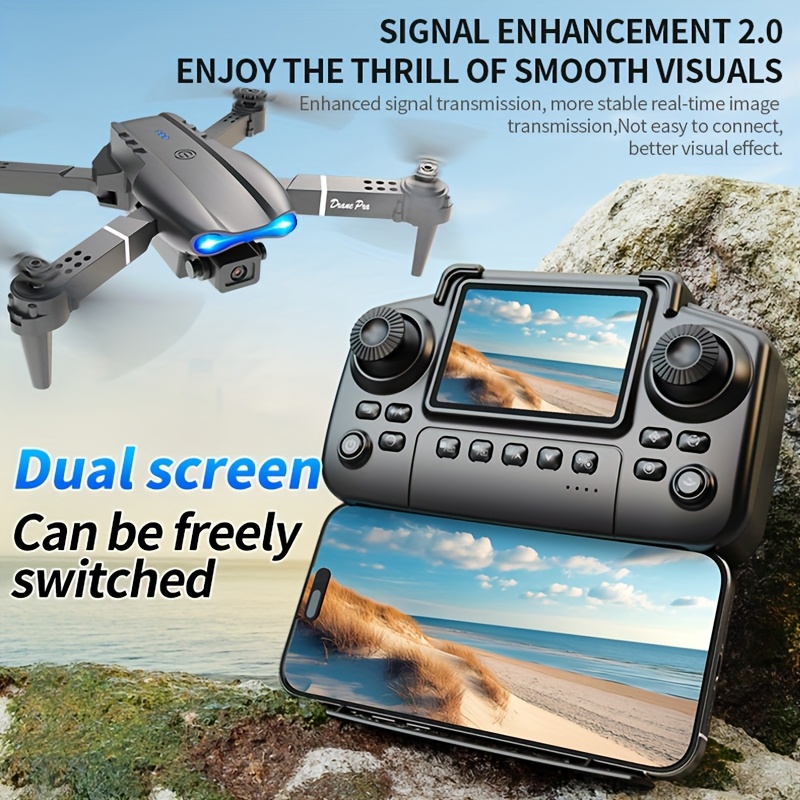 Drone pliable E99 PRO MAX avec - Drone Gimbal Brushless avis et prix
